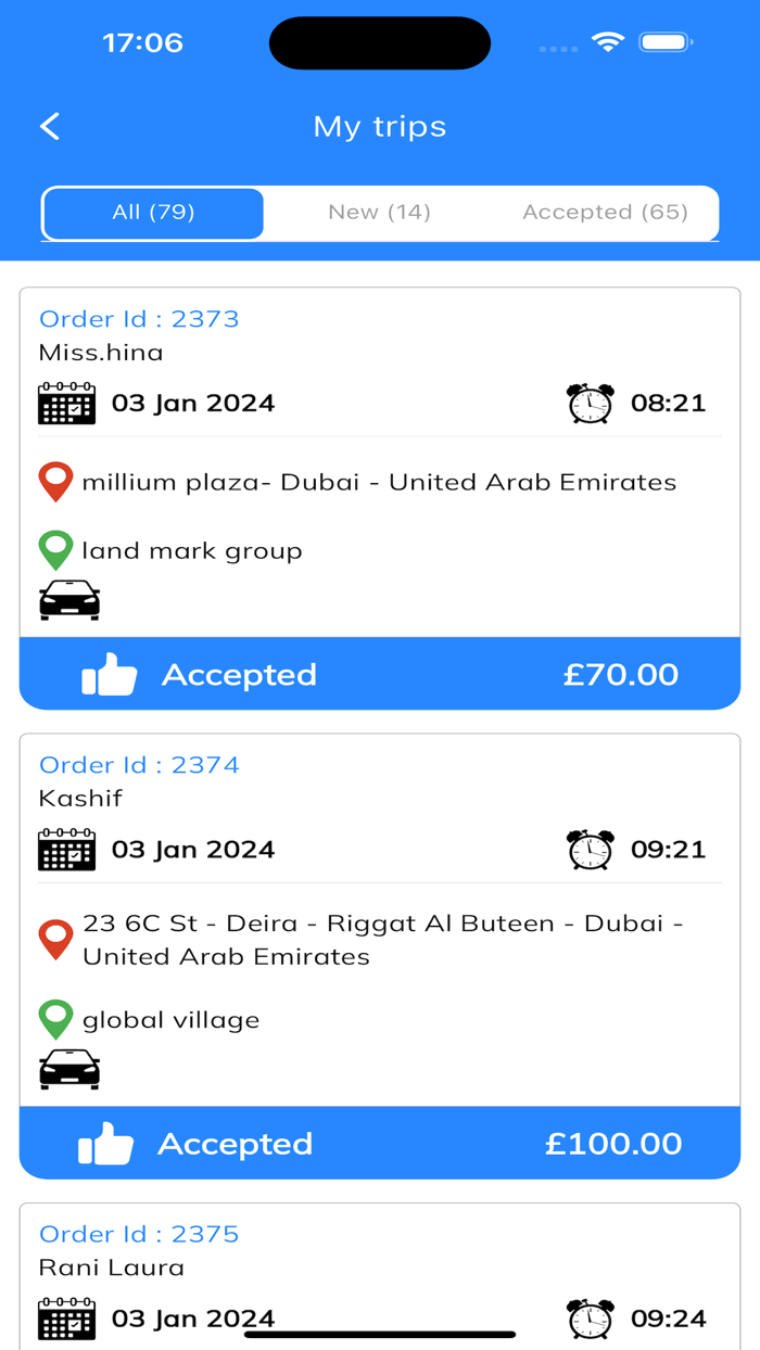 Taxi dispatch driver