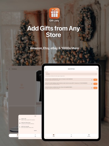 GiftListy - Wish List & Gifts iPad screenshot