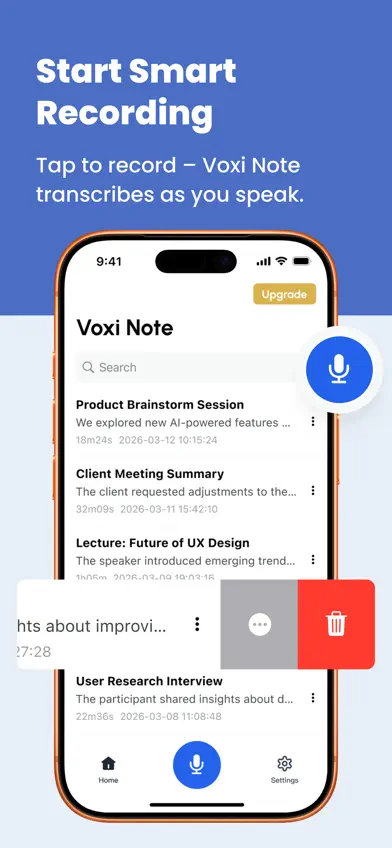 Voxi Note: AI Note Taker screenshot 1