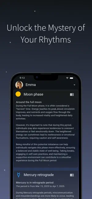 LifeRhythm: AI Biorhythm&Moon screenshot 4