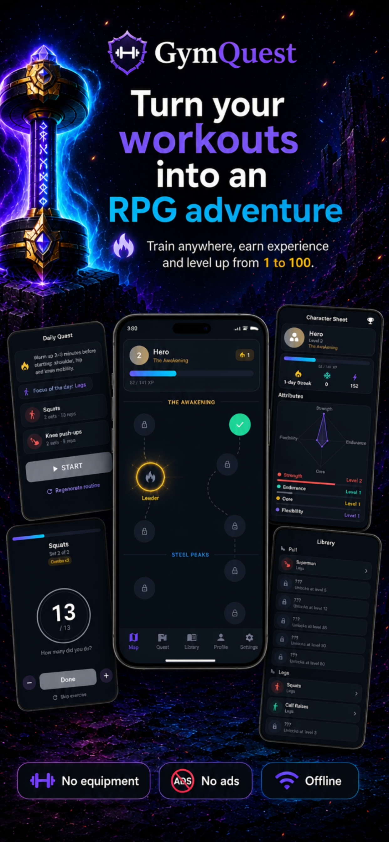 Fitness RPG - GymQuest screenshot 5