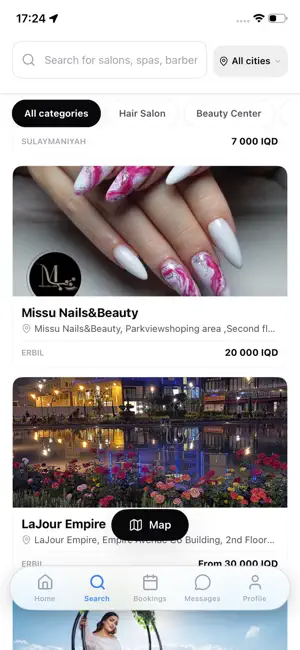 Glowy · Booking App screenshot 1