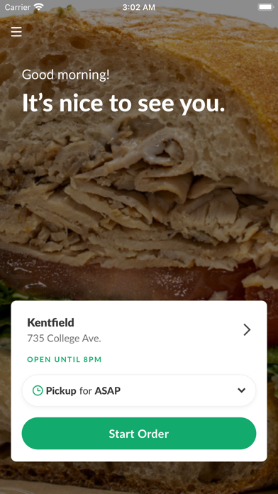 Woodlands Market: Ordering Screenshot