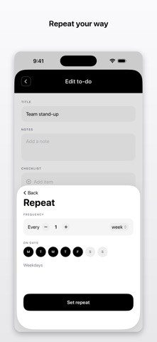 B&W To-Do Screenshot 2 of 6