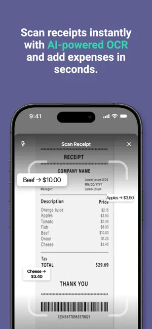 Pennyly: AI Budget & Receipt screenshot 2