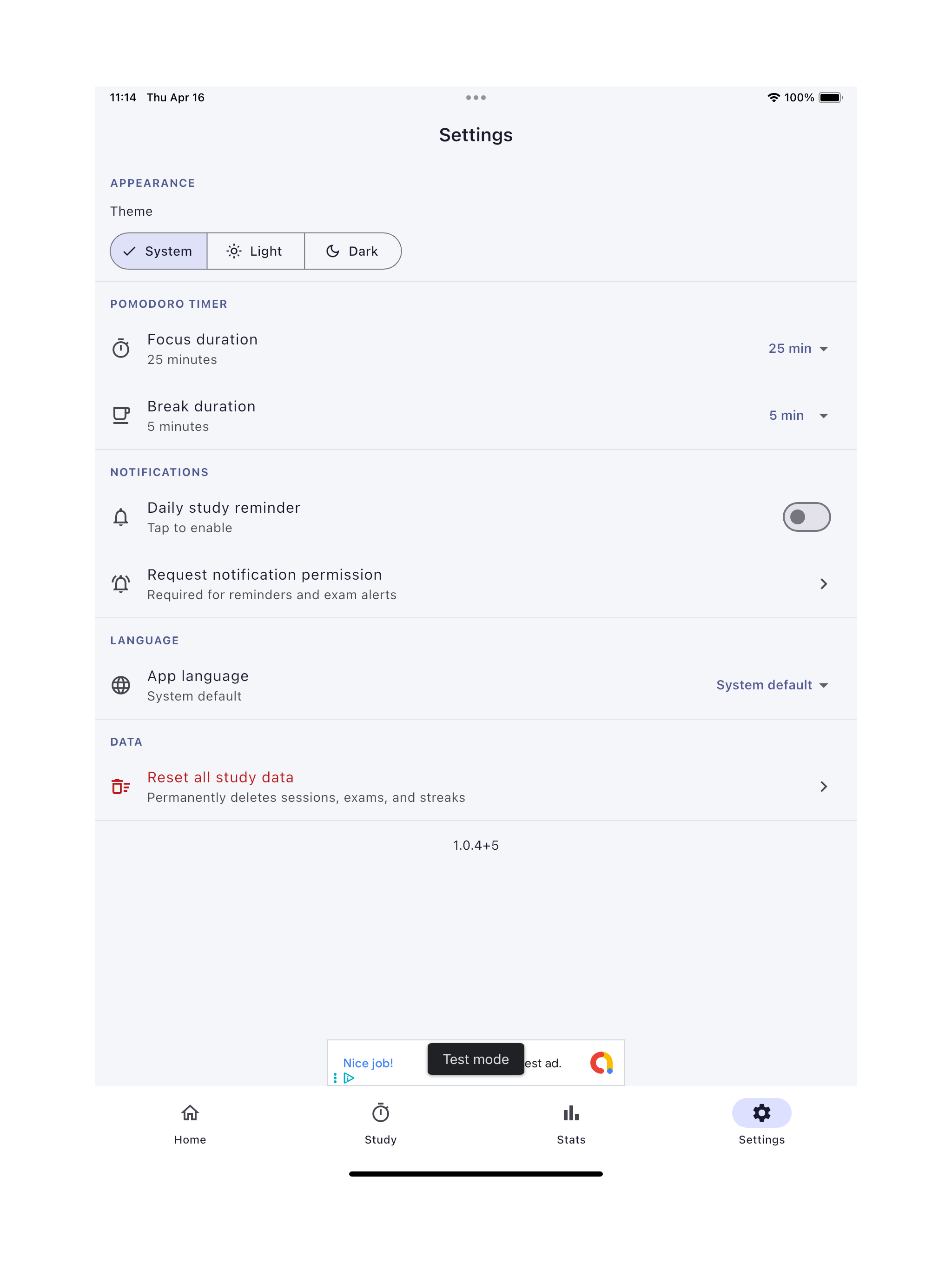 Exam Study Tracker