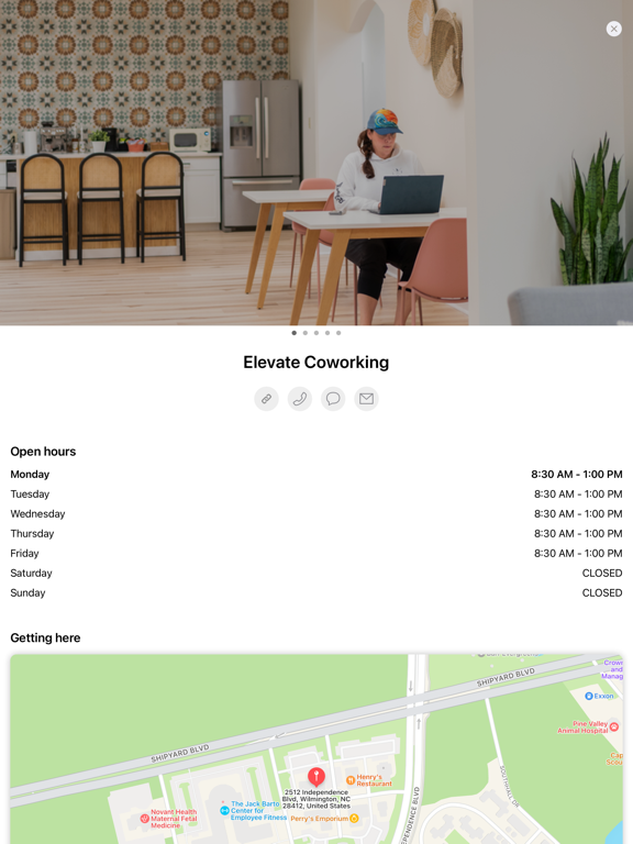 Elevate Coworking iPad screenshot 4 - Productivity app