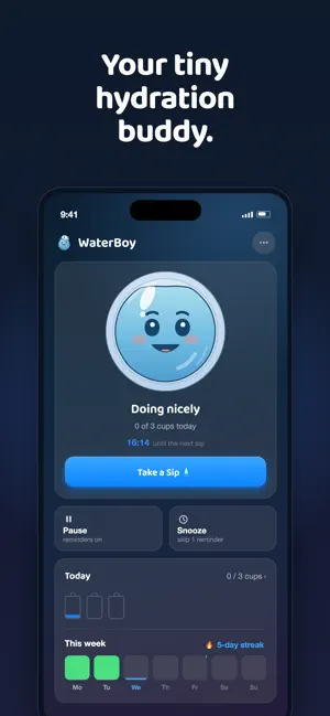 WaterBoy: Water Reminder screenshot 1