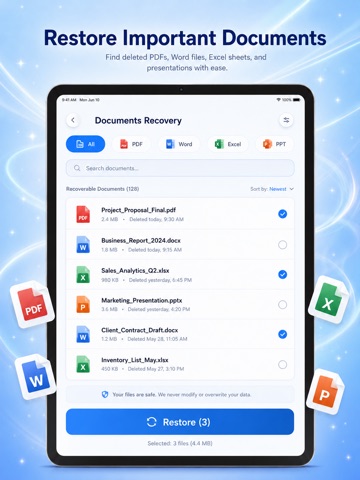 File & Photo Recovery iPad screenshot