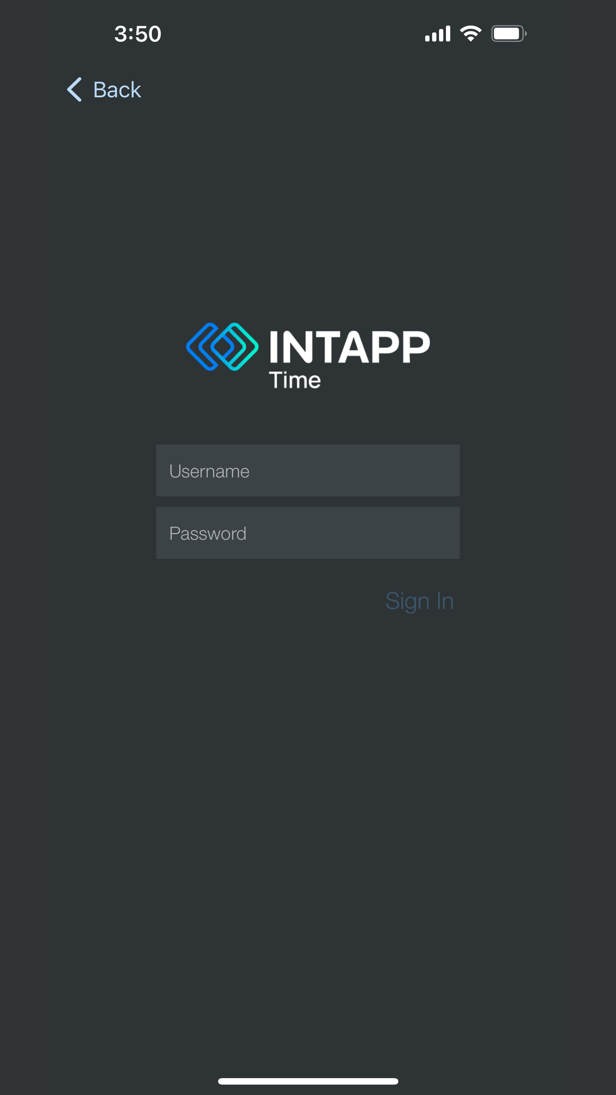 Intapp Time for BlackBerry