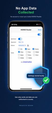 MSR90 Card Reader for Safari screenshot