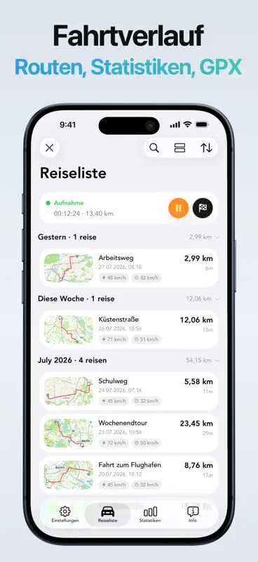 Tachometer GPS Geschwindigkeit screenshot 5 of 10