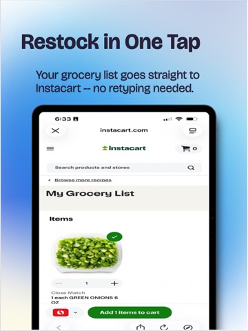 Quicine: Recipes Meals Pantry iPad screenshot