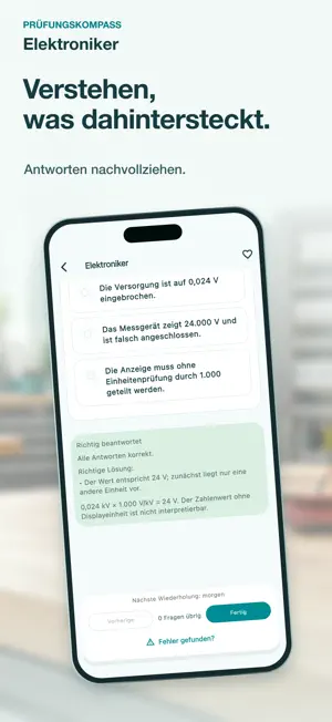 Prüfungskompass Elektroniker screenshot 3
