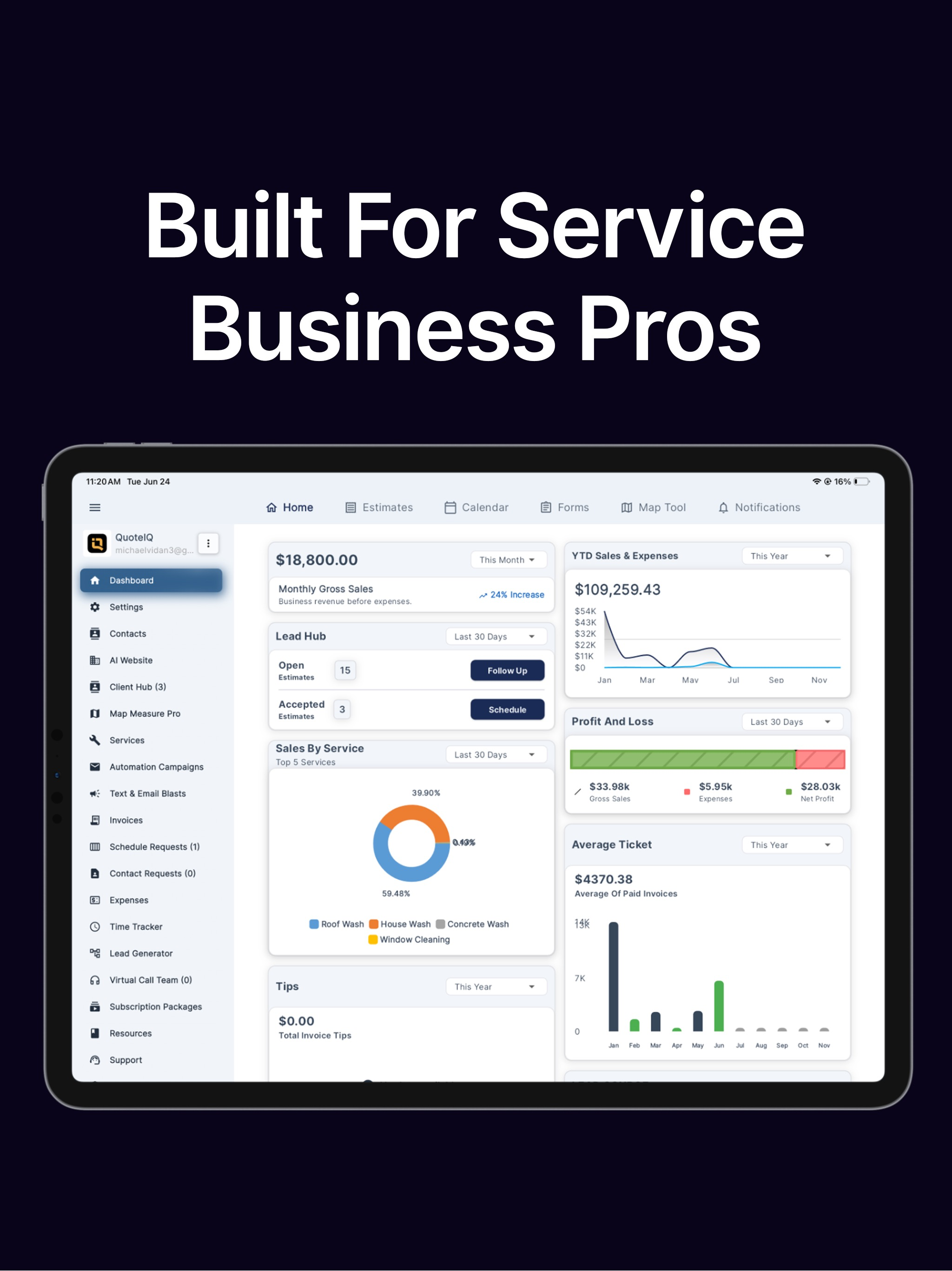 QuoteIQ: Contractor CRM