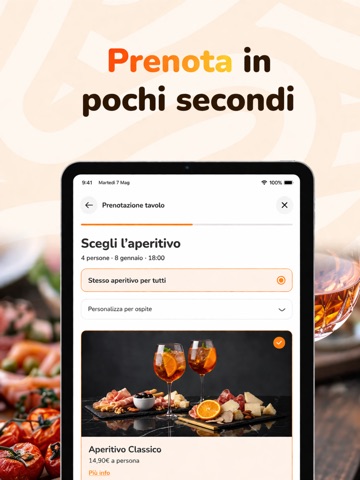 Aperitiv iPad screenshot