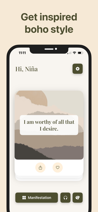 Positive Affirmations - Boho Screenshot 8 of 9
