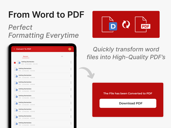 Convert to PDF : PDF Scanner iPad screenshot 2 - Productivity app