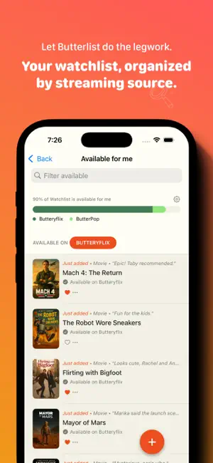 Butterlist screenshot 2