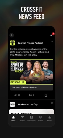 CrossFit app screenshot