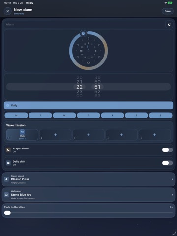 Ringly: Alarm Clock & Sleep iPad screenshot