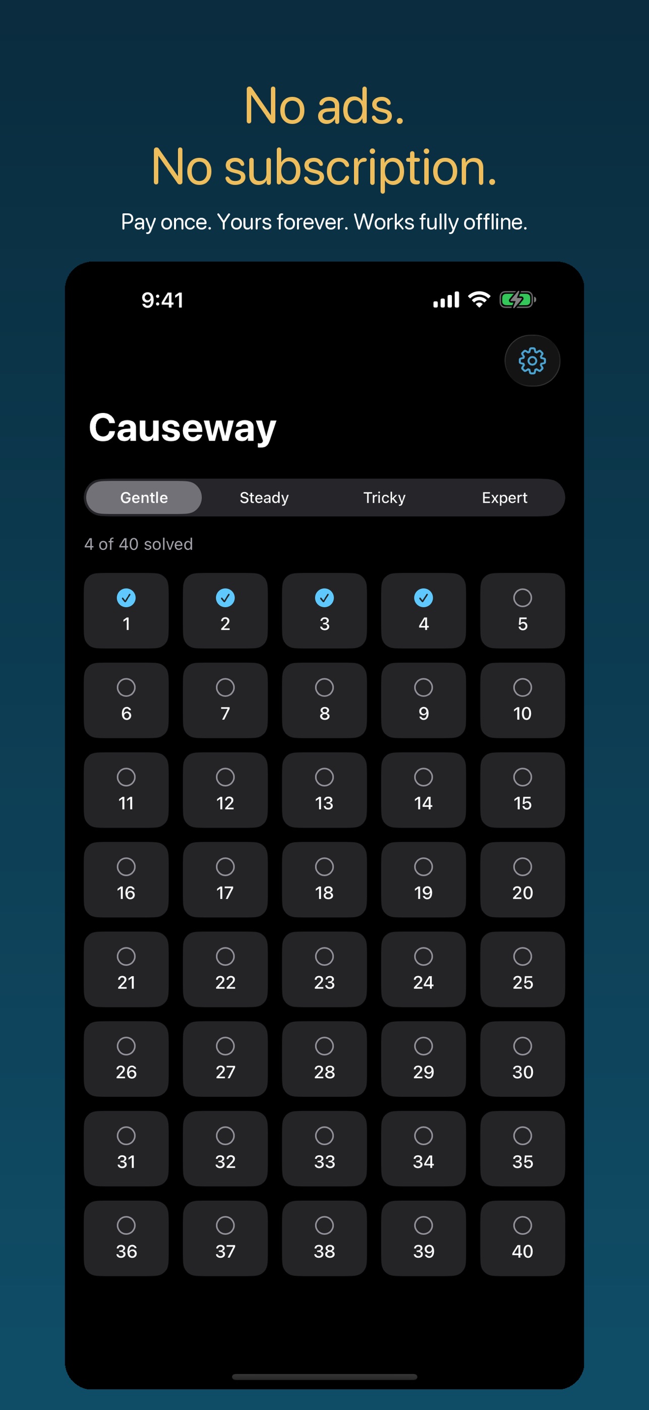 Screenshot 2 of Causeway: Bridge Logic Puzzle