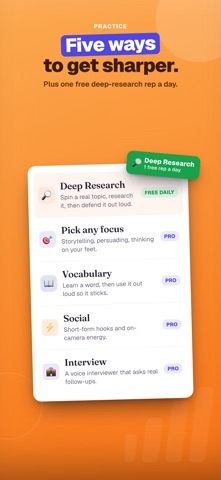 TalkStride iPhone screenshot