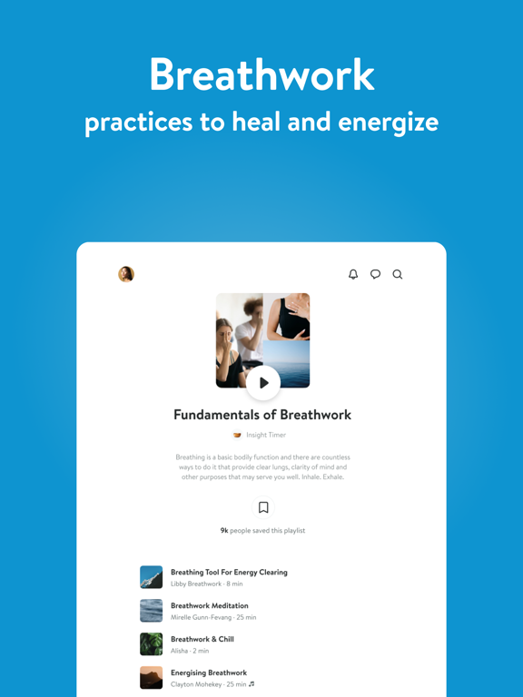 Insight Timer–Meditate & Sleep iPad screenshot 5 - Health & Fitness app