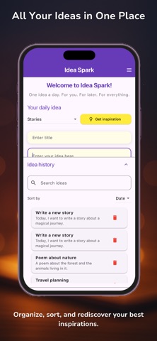 IdeaSpark – One Idea a Day Screenshot 4 of 5