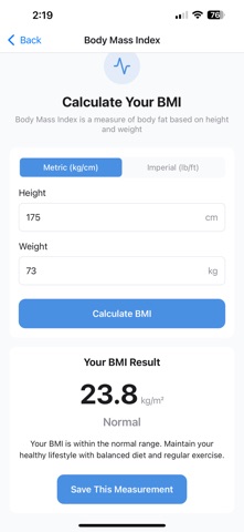 My health predict screenshot