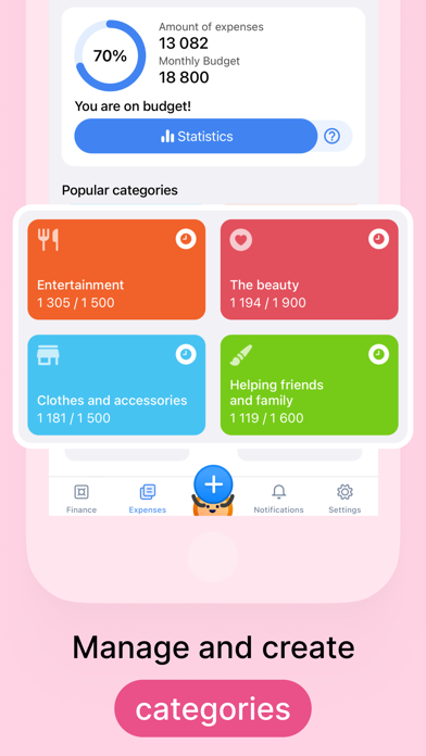 Budget: expenses and income Screenshot