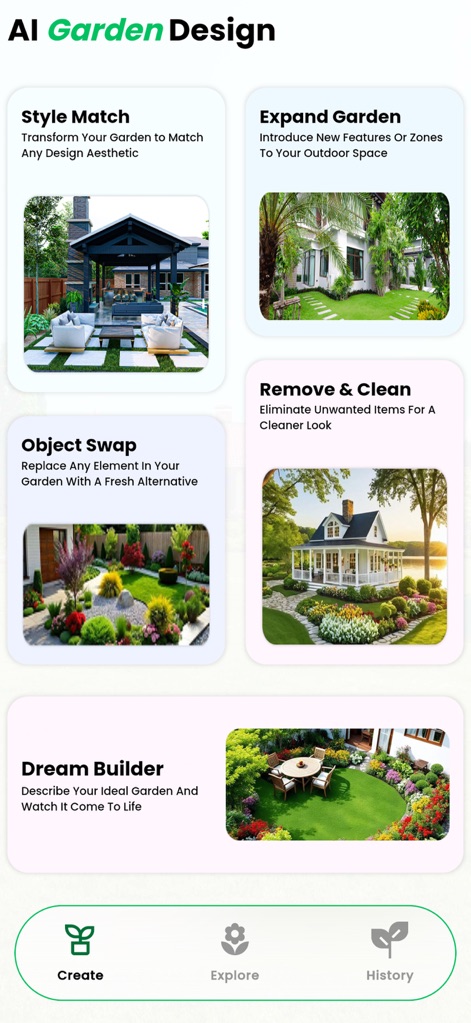 Landscape Design: My AI Garden - Graphics & Design App | MWM