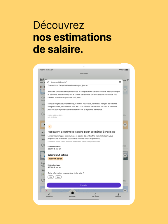 Screenshot #6 pour Hellowork : Recherche d'Emploi
