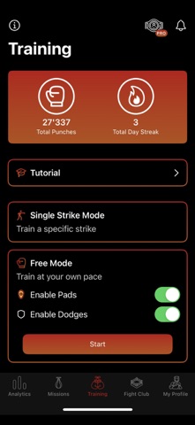 StrikeSensai iPhone screenshot