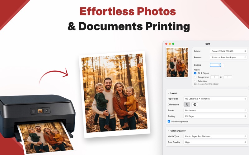 Printer app for Canon Printer iPhone screenshot