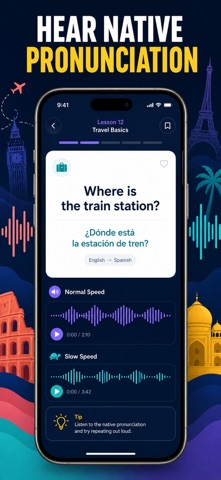 PhraseLearn: Travel Phrasebook iPhone screenshot