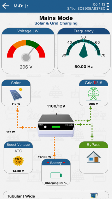 Solar Hybrid PCU Screenshot