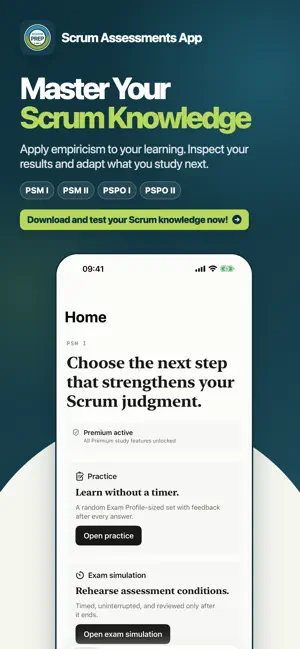 Scrum Assessments App screenshot 1