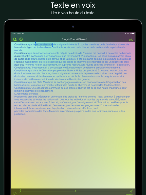 Screenshot #4 pour Aloud! - lecture à voix haute