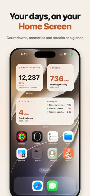 Lifeline: Days Since & Until screenshot 1