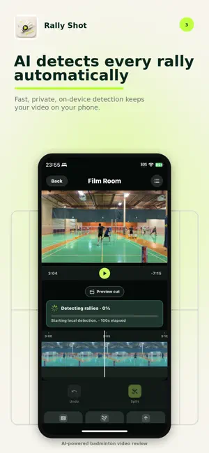 RallyShot: AI Badminton Editor screenshot 2