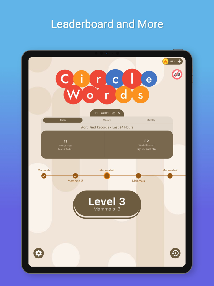 Syllables Game - Circle Words