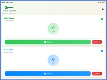 Tasbih Counter iPad screenshot
