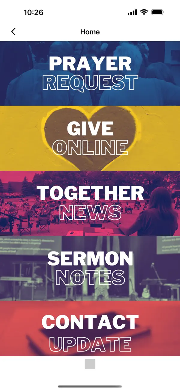 Screenshot #1 pour Together Church App
