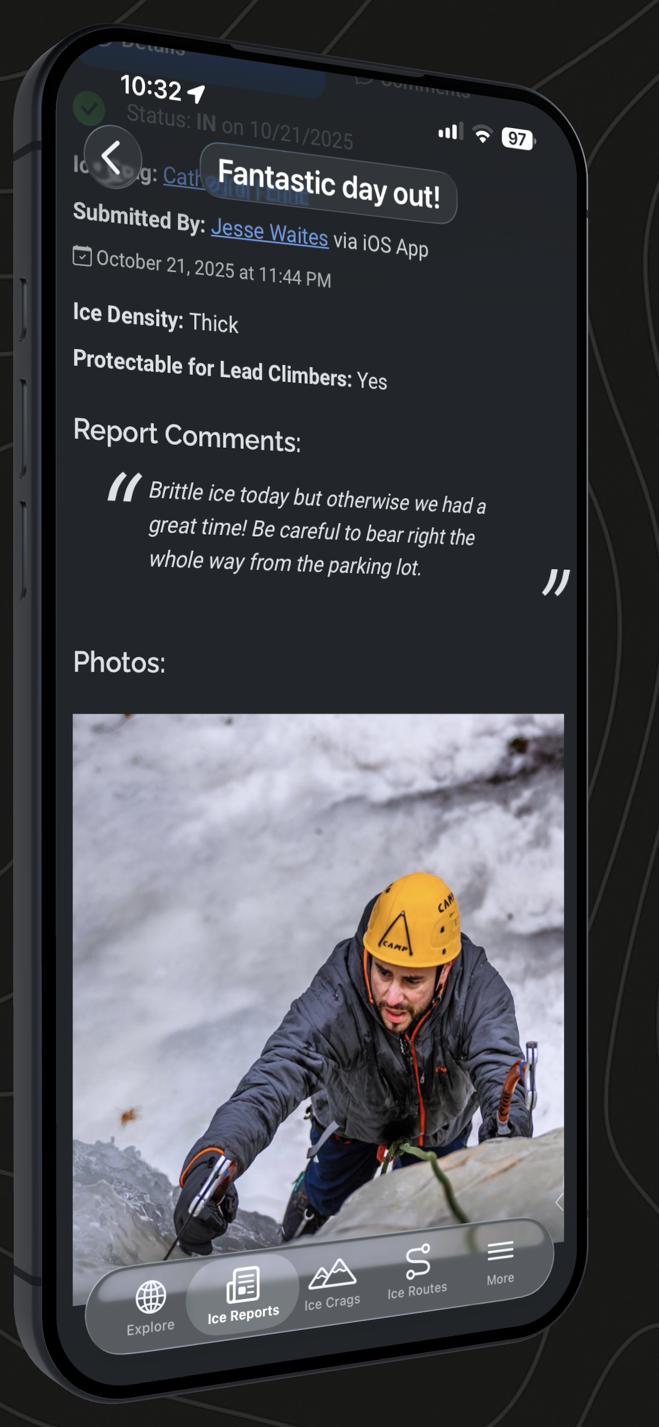 IceClimb.org screenshot 2
