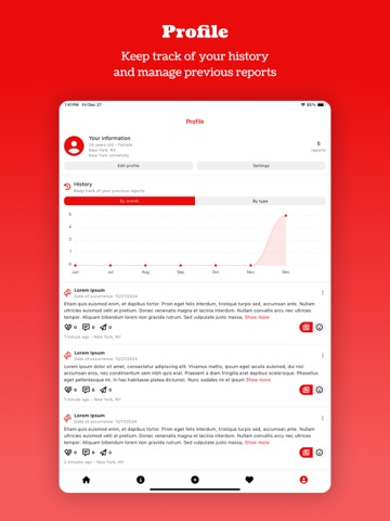 Reported: Against Violence iPad screenshot