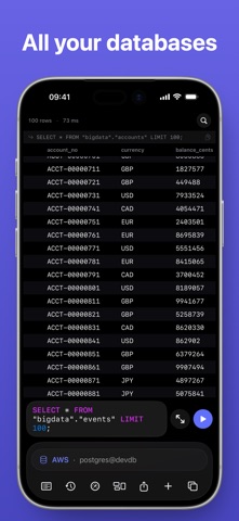SSH, SFTP, databases: Boopbeep screenshot
