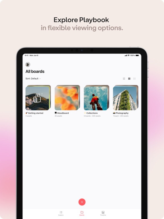 Playbook - Creative Storage iPad screenshot 1 - Productivity app