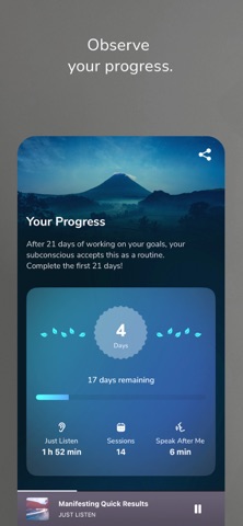 KYO. Affirmations+Subliminals. iPhone screenshot