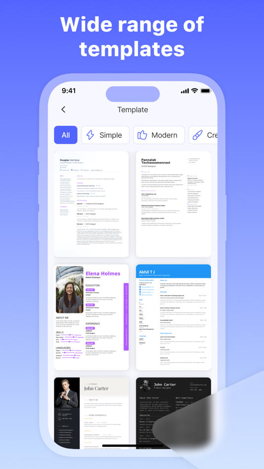 #3. AI Resume Builder-CV Maker PDF (iOS) 由: Piotr Kalita